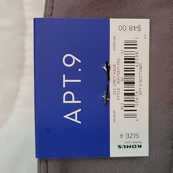 Straight Mid Rise Slacks - Picture 6 of 6